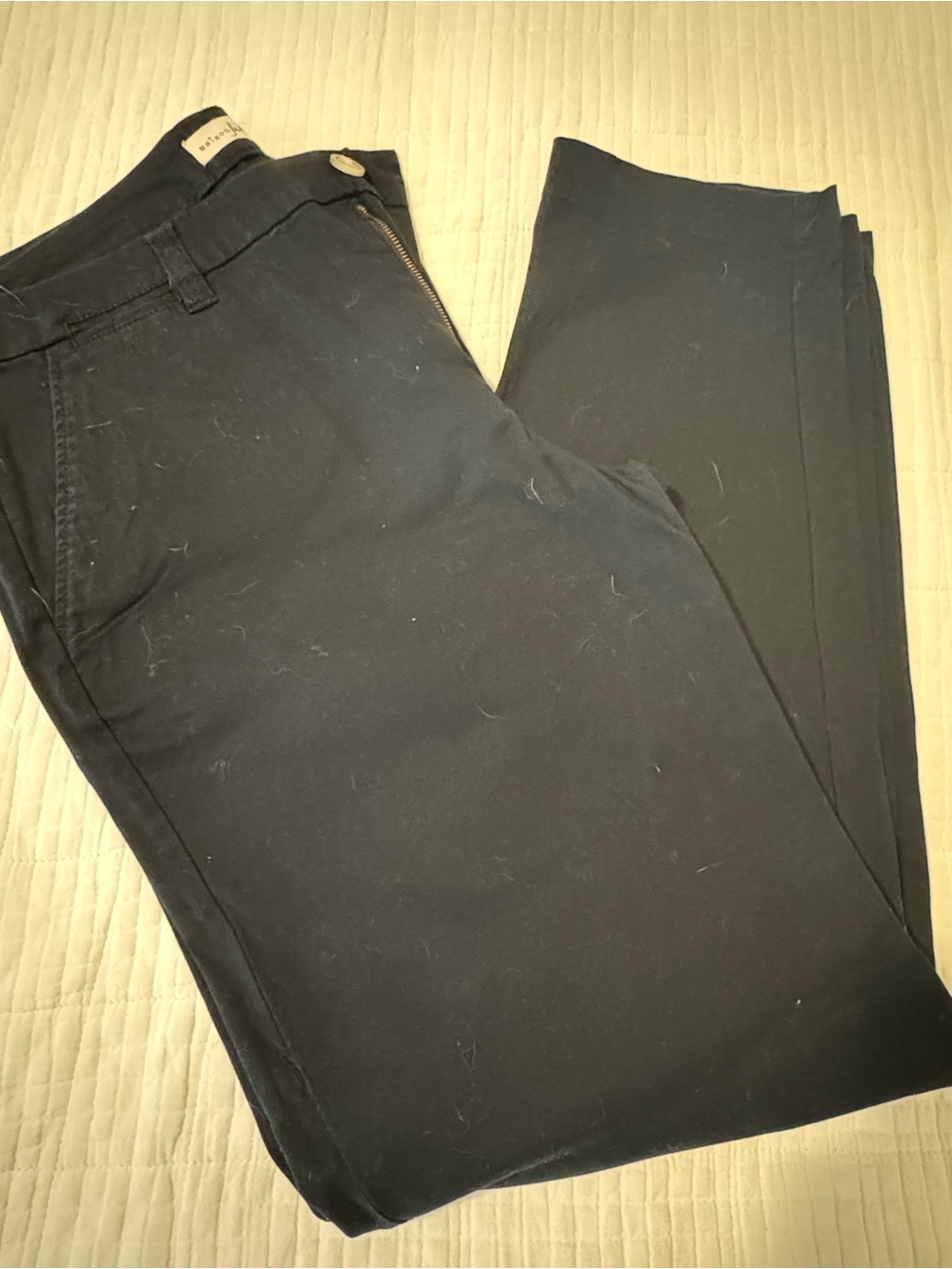 Maison Jules Men's Black Chinos - Straight Leg